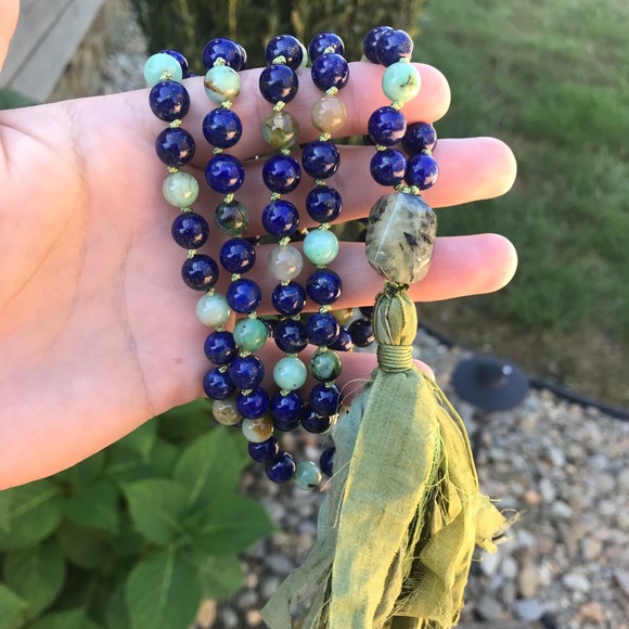Handmade 108 Bead Wisdom Mala Necklace - Picture 7 of 10